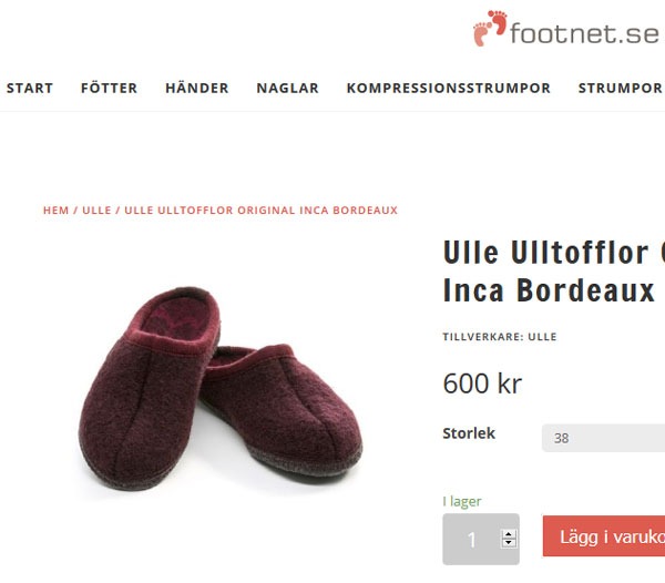 AS webstudio har byggt en ny webbshop till footnet.se