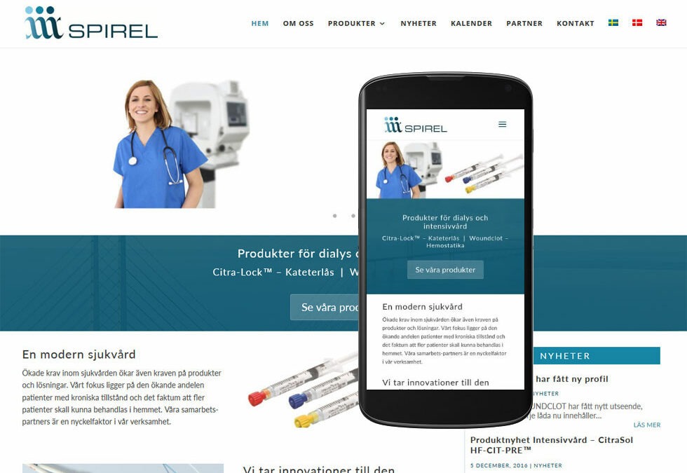 Ny hemsida till Spirel – i tre olika språk