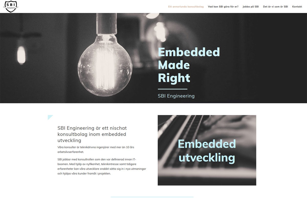 AS webstudio har byggt en ny hemsida till konsultbolag i Malmö