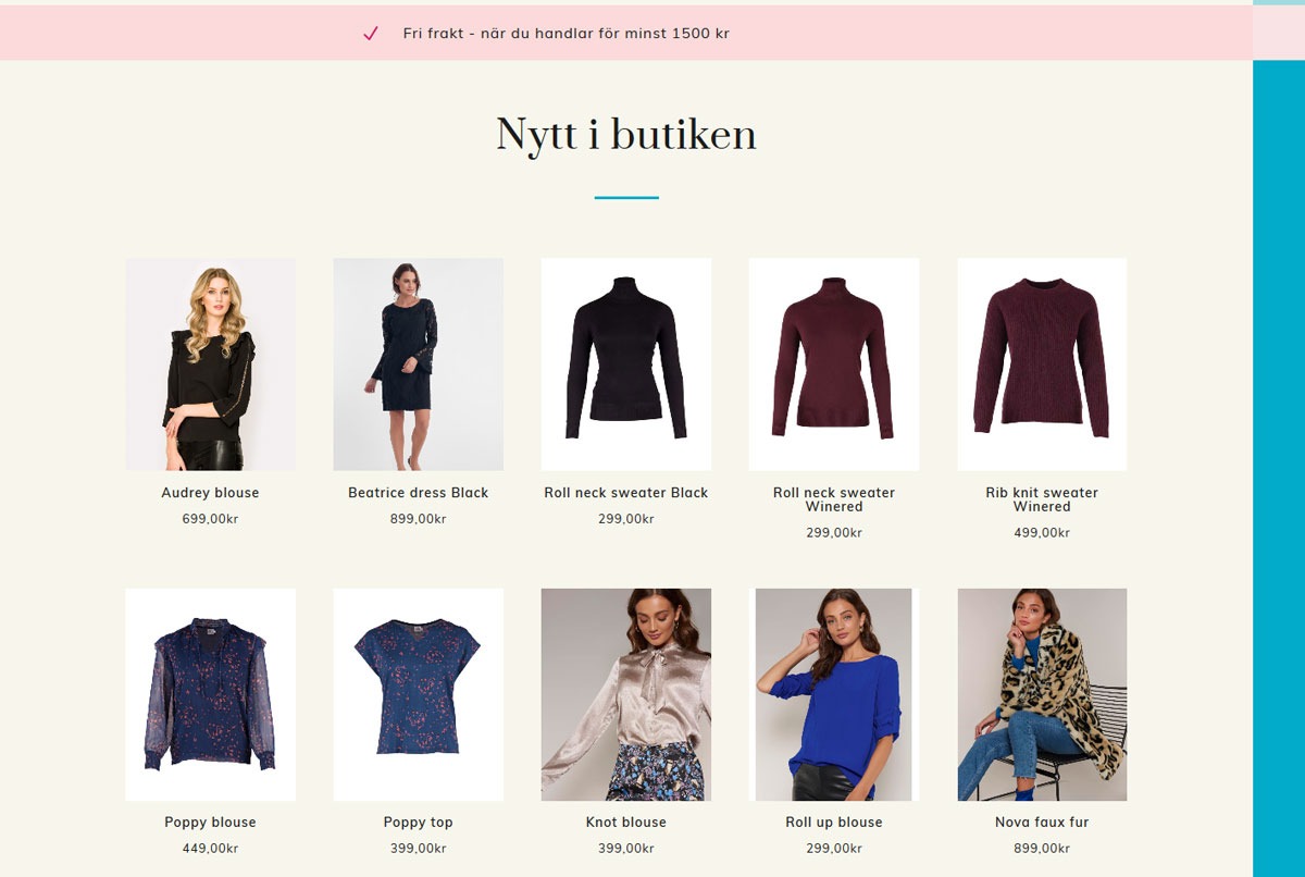 AS webstudio har byggt en webbshop