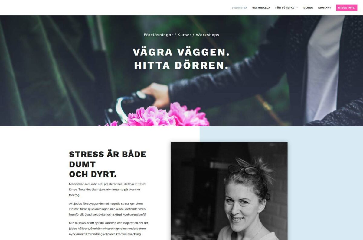 En ny hemsida till företag i Stockholm utan stress!