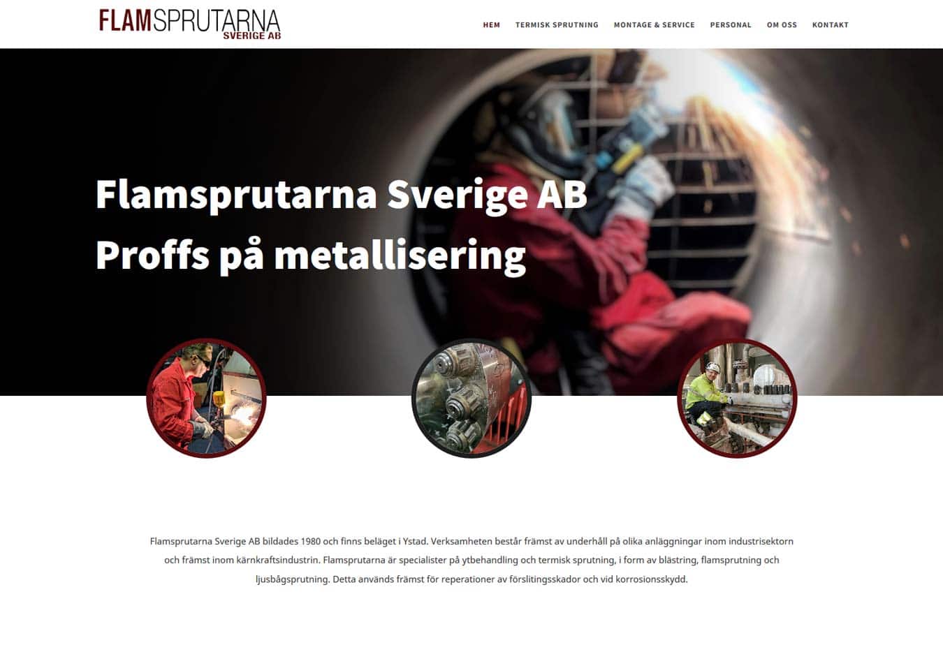 Ny hemsida till proffsigt företag i Ystad