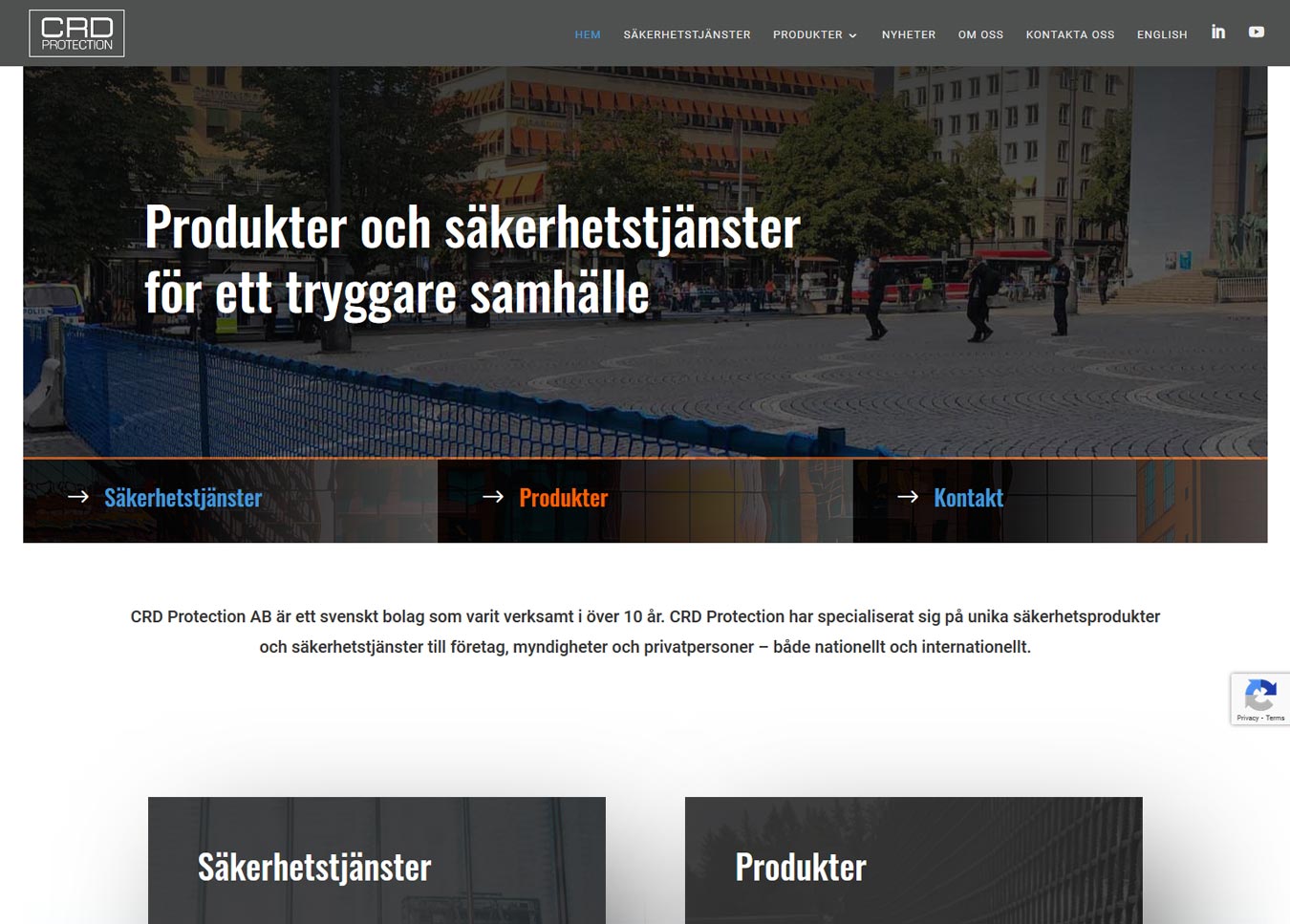 Redesign av hemsida för företag i Umeå