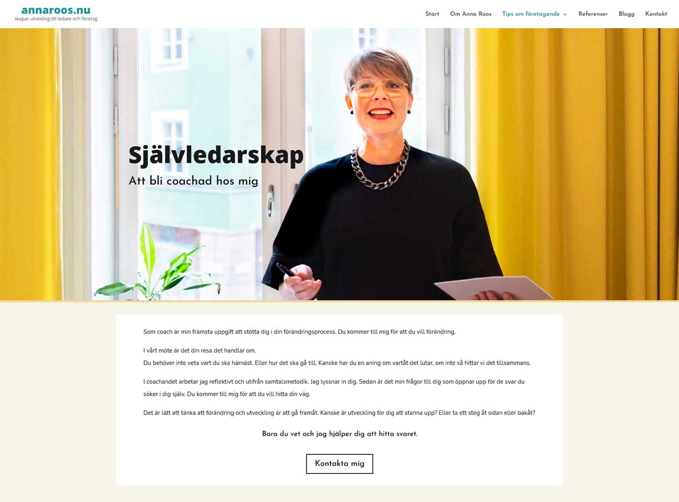 Hemsida för egenföretagare, AS webstudio